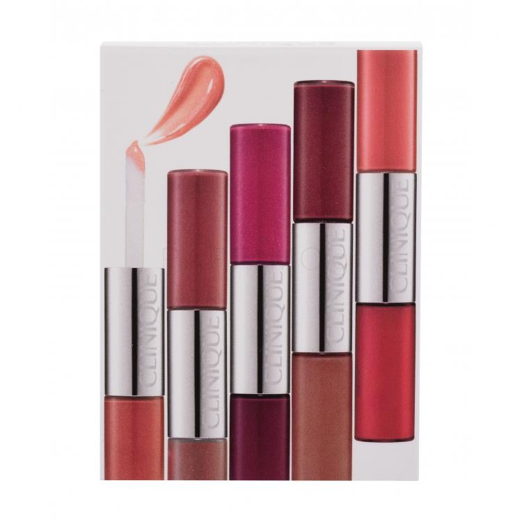 Clinique Clinique Pop Splash™ Lip Gloss + Hydration Σετ δώρου λιπ γκλος 2,8 ml Rosewater/Juicy Apple + λιπ γκλος 2,8 ml Sorbet/Fruity + λιπ γκλος 2,8 ml Watermelon/Vino + λιπ γκλος 2,8 ml Adore U/Fireberry + λιπ γκλος 2,8 ml Air Kiss/Bonfire