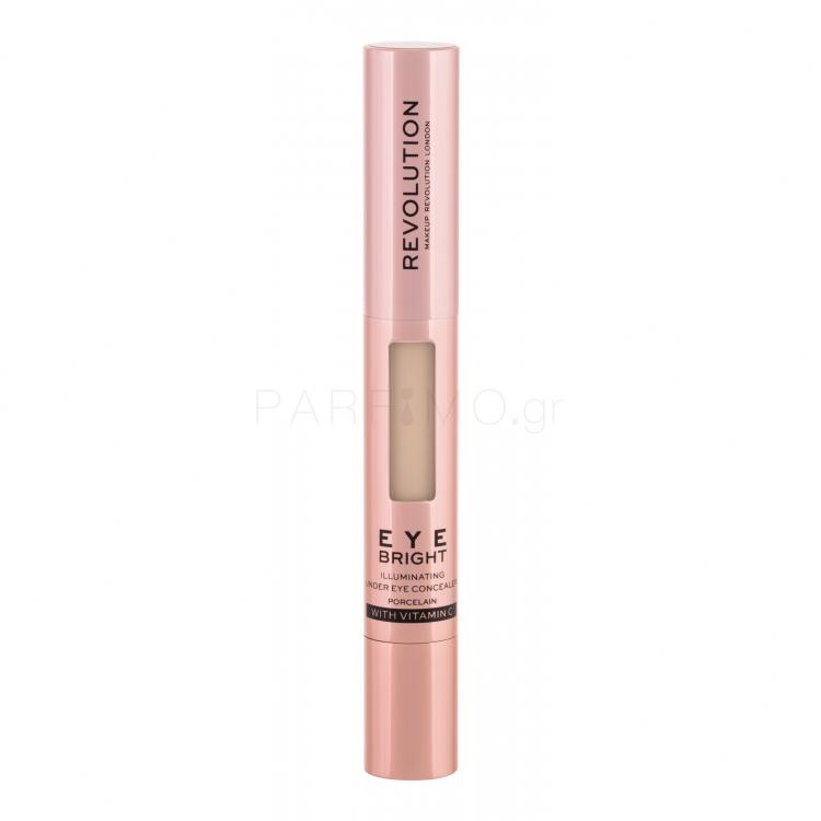 Makeup Revolution London Eye Bright Concealer για γυναίκες 3 ml Απόχρωση Medium Yellow