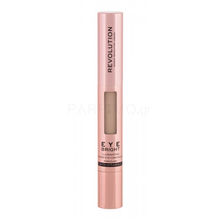 Makeup Revolution London Eye Bright Concealer για γυναίκες 3 ml Απόχρωση Warm Tan