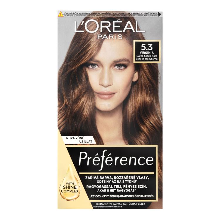 L&#039;Oréal Paris Préférence Βαφή μαλλιών για γυναίκες 60 ml Απόχρωση 5.3 Virginia