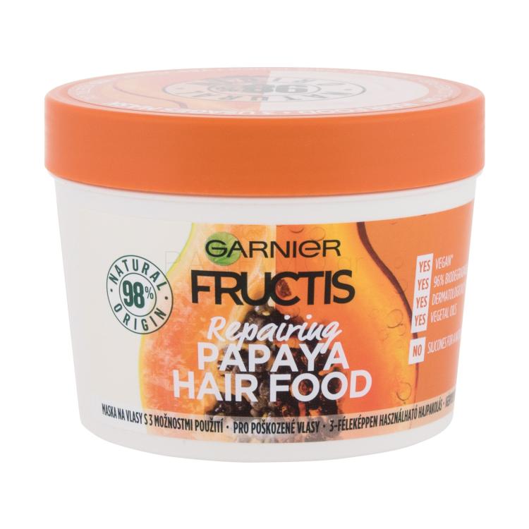 Garnier Fructis Hair Food Papaya Repairing Mask Μάσκα μαλλιών για γυναίκες 390 ml