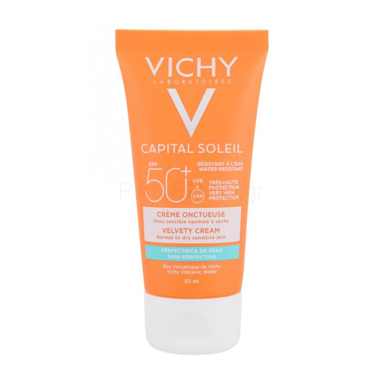 Vichy Capital Soleil Velvety Cream SPF50+ Αντιηλιακό προϊόν προσώπου για γυναίκες 50 ml