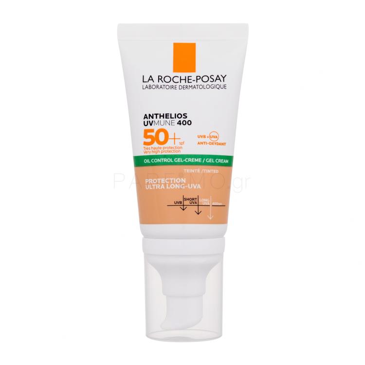 La Roche-Posay Anthelios UVMUNE 400 Tinted Oil Control Gel-Cream SPF50+ Αντιηλιακό προϊόν προσώπου για γυναίκες 50 ml