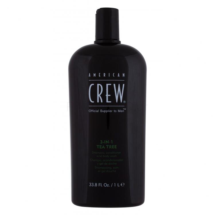 American Crew 3-IN-1 Tea Tree Σαμπουάν για άνδρες 1000 ml