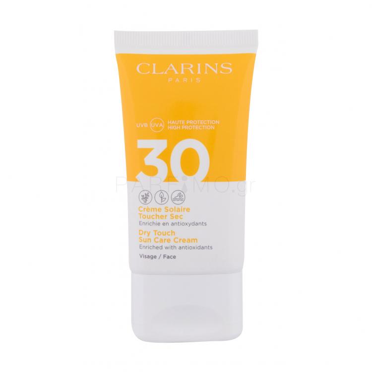 Clarins Sun Care Dry Touch SPF30 Αντιηλιακό προϊόν προσώπου για γυναίκες 50 ml