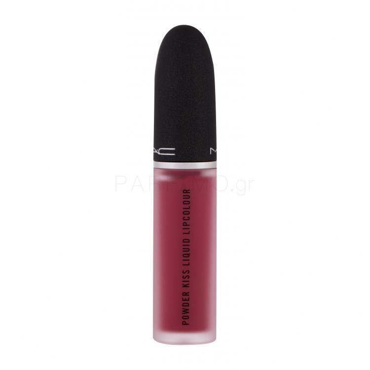 MAC Powder Kiss Liquid Κραγιόν για γυναίκες 5 ml Απόχρωση 988 A Little Tamed