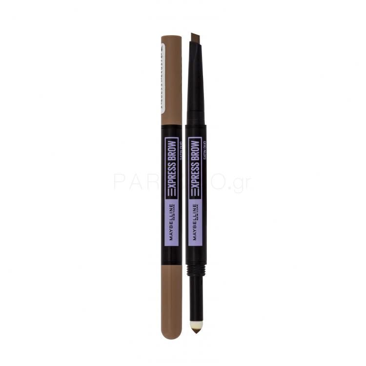 Maybelline Express Brow Satin Duo Μολύβι για τα φρύδια για γυναίκες 0,71 gr Απόχρωση Dark Blonde