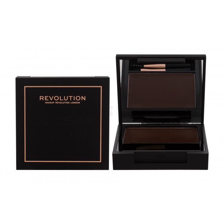 Makeup Revolution London Glossy Brow Τζέλ φρυδιών για γυναίκες 5 gr Απόχρωση Medium