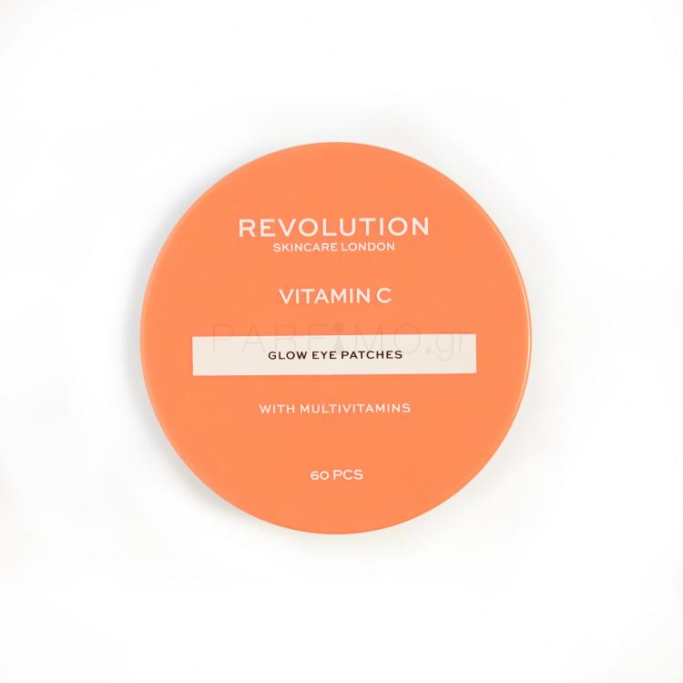 Revolution Skincare Vitamin C Glow Eye Patches Μάσκα ματιών για γυναίκες 60 τεμ