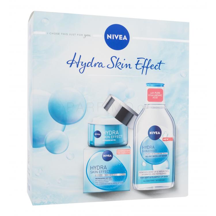 Nivea Hydra Skin Effect Σετ δώρου Κρέμα προσώπου ημέρας Hydra Skin Effect 50 ml + μικυλλιακό νερό Hydra Skin Effect 400 ml