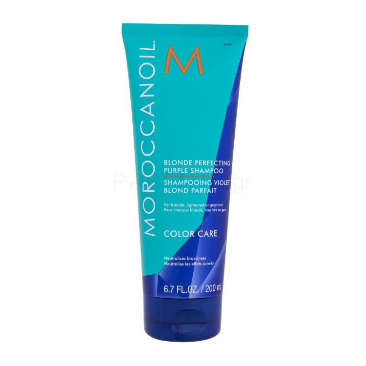 Moroccanoil Color Care Blonde Perfecting Purple Shampoo Σαμπουάν για γυναίκες 200 ml