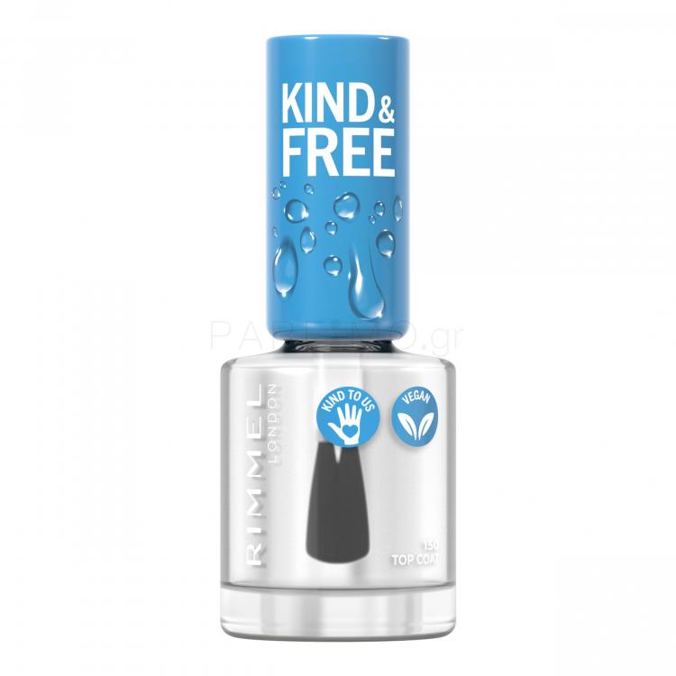 Rimmel London Kind &amp; Free Βερνίκια νυχιών για γυναίκες 8 ml Απόχρωση 150 Top Coat