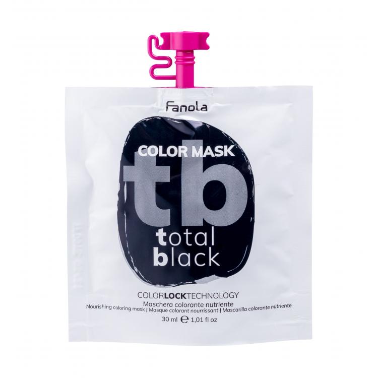 Fanola Color Mask Βαφή μαλλιών για γυναίκες 30 ml Απόχρωση Total Black