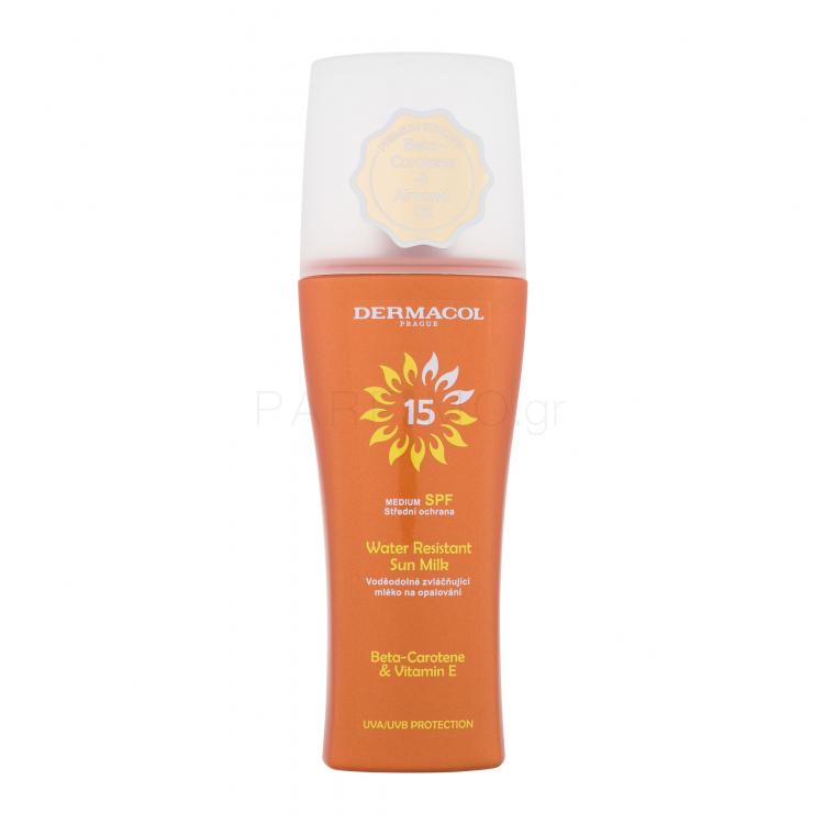 Dermacol Sun Water Resistant Milk Spray SPF15 Αντιηλιακό προϊόν για το σώμα 200 ml