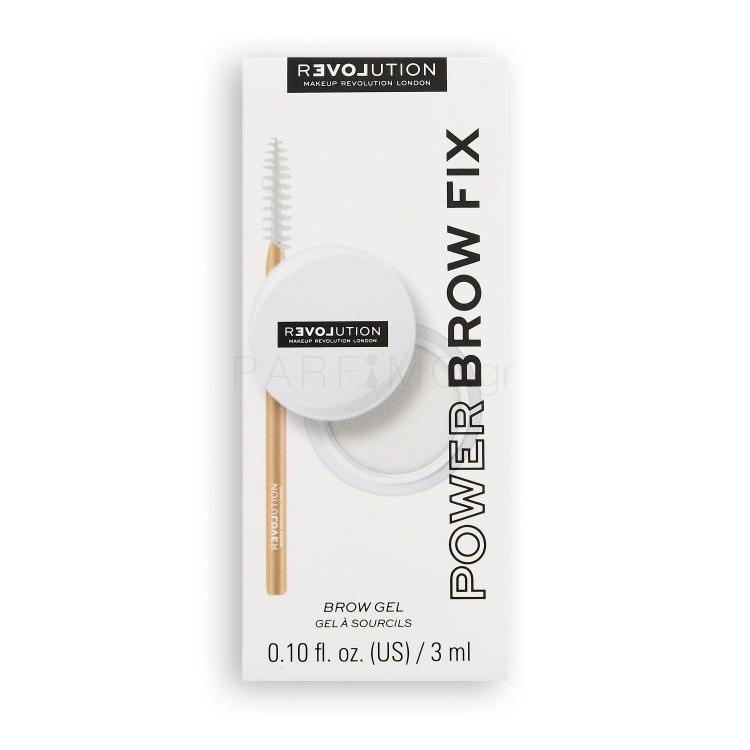 Revolution Relove Power Brow Fix Τζέλ φρυδιών για γυναίκες 3 ml