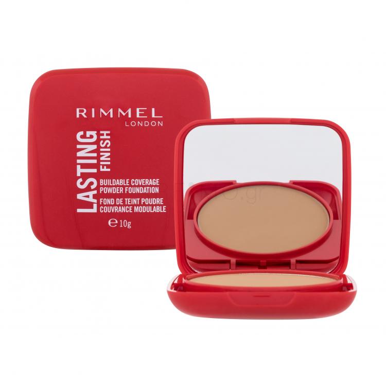 Rimmel London Lasting Finish Powder Foundation Make up για γυναίκες 10 gr Απόχρωση 010 Latte