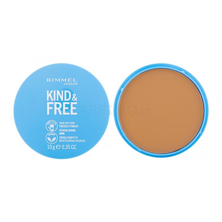 Rimmel London Kind &amp; Free Healthy Look Pressed Powder Πούδρα για γυναίκες 10 gr Απόχρωση 040 Tan