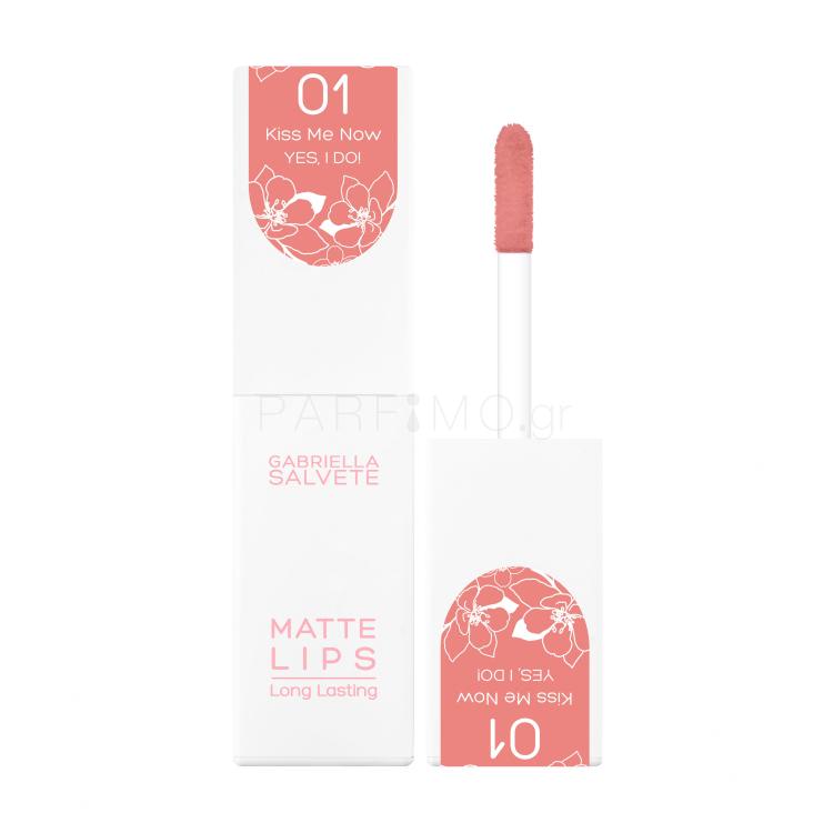 Gabriella Salvete Yes, I Do! Matte Lips Κραγιόν για γυναίκες 45 ml Απόχρωση 01 Kiss Me Now