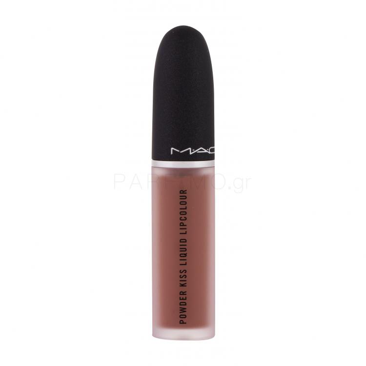 MAC Powder Kiss Liquid Κραγιόν για γυναίκες 5 ml Απόχρωση 989 Mull It Over