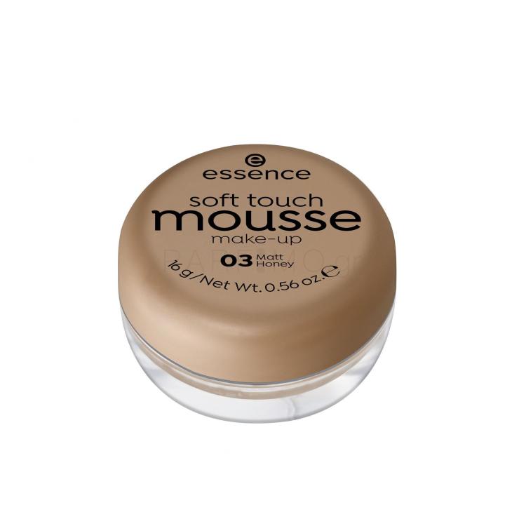 Essence Soft Touch Mousse Make up για γυναίκες 16 gr Απόχρωση 03 Matt Honey