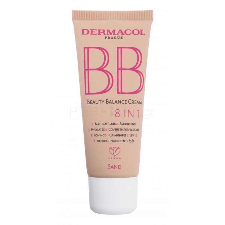 Dermacol BB Beauty Balance Cream 8 IN 1 SPF15 ΒΒ κρέμα για γυναίκες 30 ml Απόχρωση 4 Sand