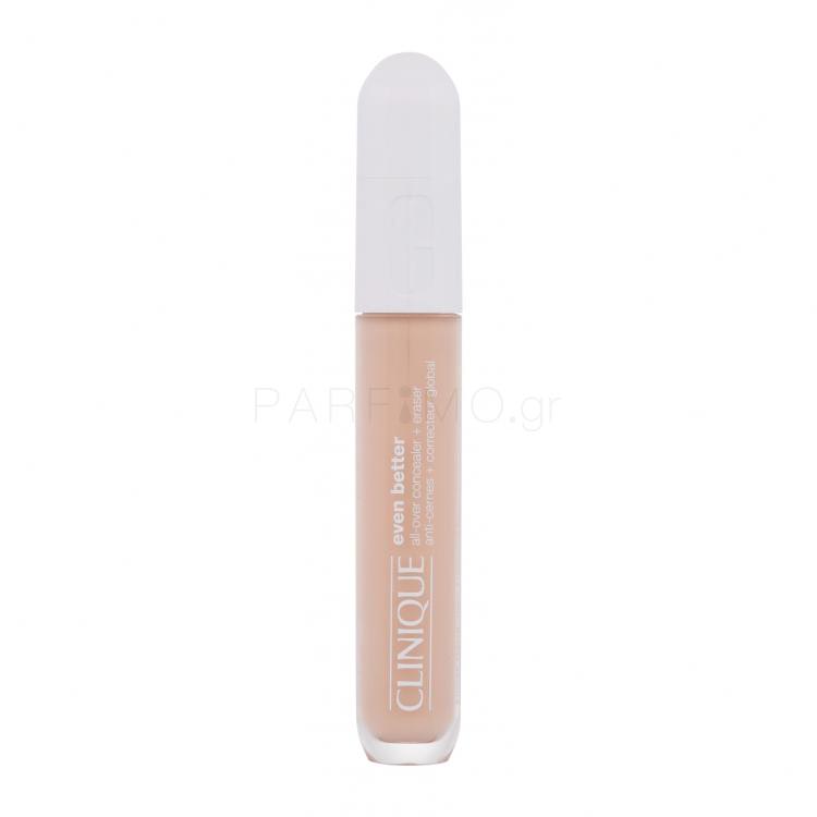 Clinique Even Better All-Over Concealer + Eraser Concealer για γυναίκες 6 ml Απόχρωση CN 10 Alabaster