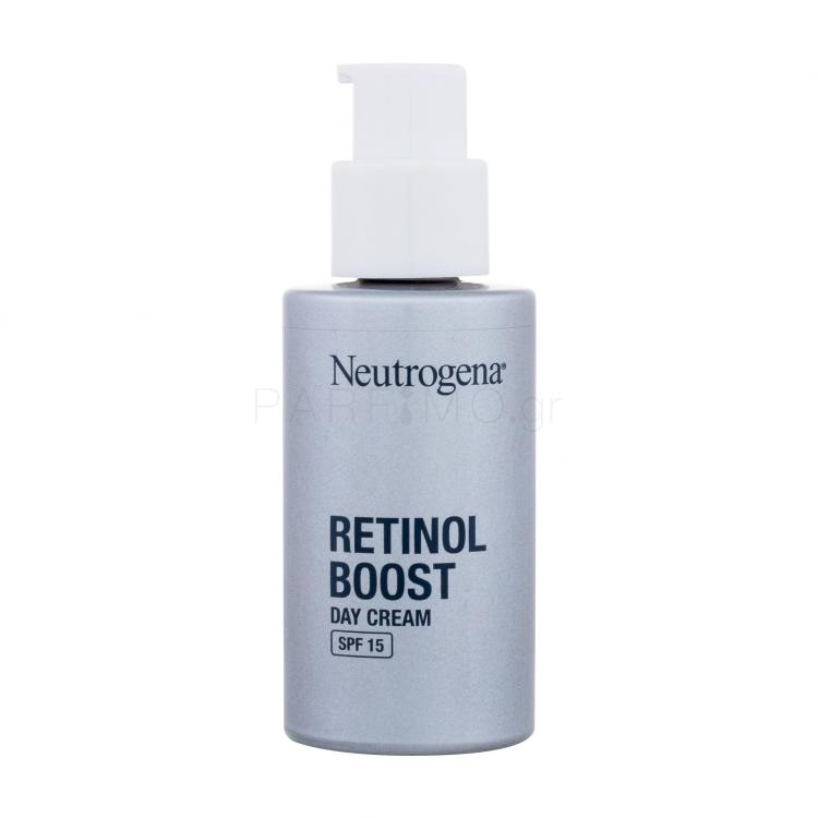 Neutrogena Retinol Boost Day Cream SPF15 Κρέμα προσώπου ημέρας 50 ml ελλατωματική συσκευασία