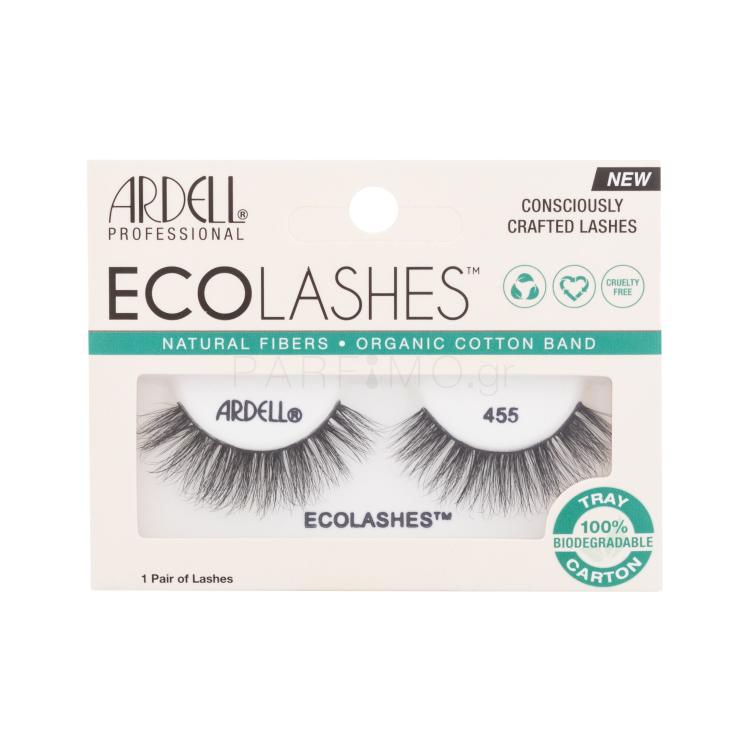 Ardell Eco Lashes 455 Ψεύτικες βλεφαρίδες για γυναίκες 1 τεμ Απόχρωση Black