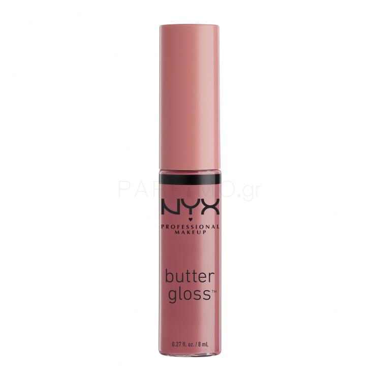 NYX Professional Makeup Butter Gloss Lip Gloss για γυναίκες 8 ml Απόχρωση 15 Angel Food Cake