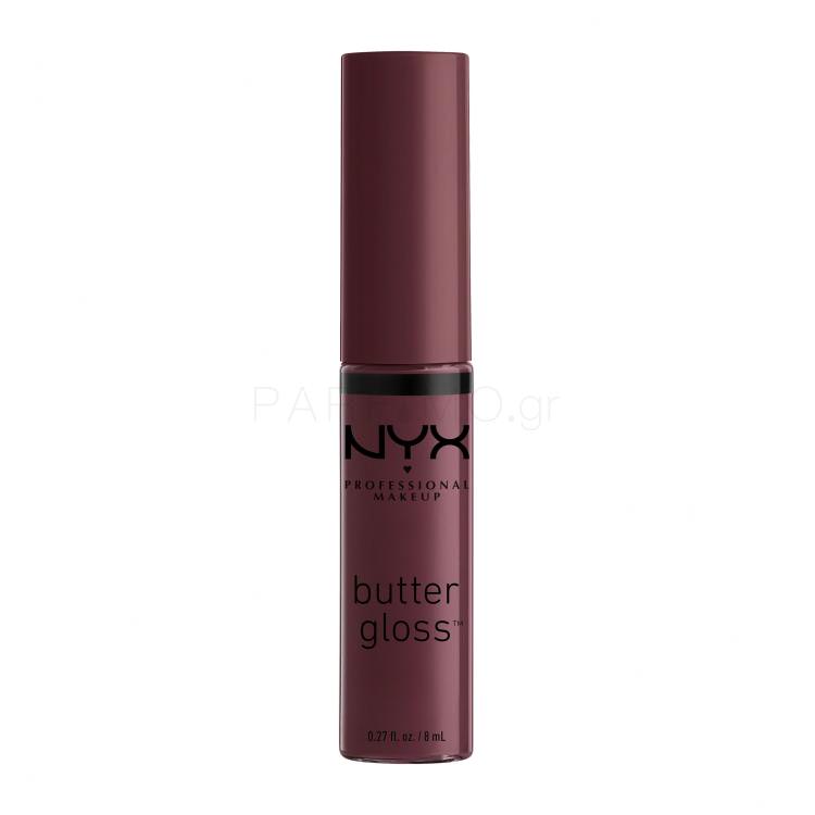 NYX Professional Makeup Butter Gloss Lip Gloss για γυναίκες 8 ml Απόχρωση 22 Devil´s Food Cake