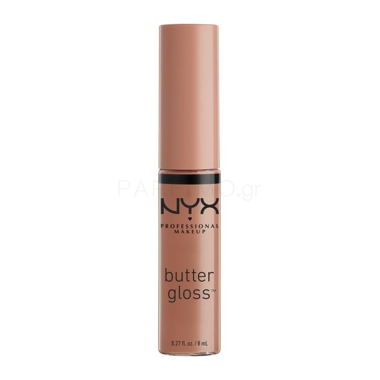 NYX Professional Makeup Butter Gloss Lip Gloss για γυναίκες 8 ml Απόχρωση 14 Madeleine