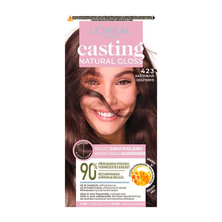 L&#039;Oréal Paris Casting Natural Gloss Βαφή μαλλιών για γυναίκες 48 ml Απόχρωση 423