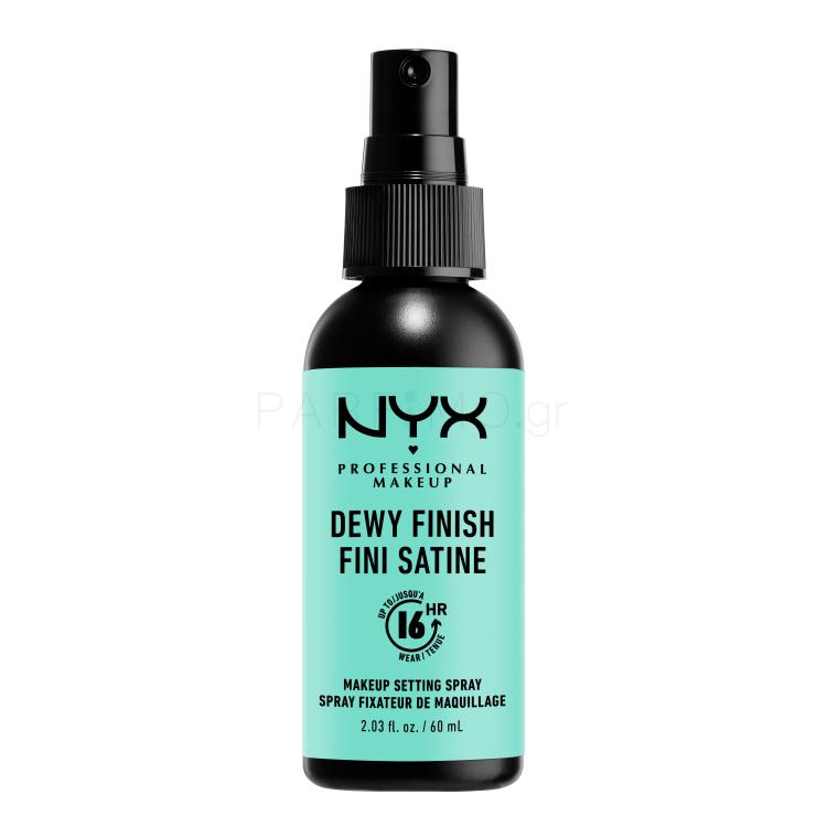 NYX Professional Makeup Dewy Finish Σπρέι σταθεροποίησης μαγικιάζ για γυναίκες 60 ml