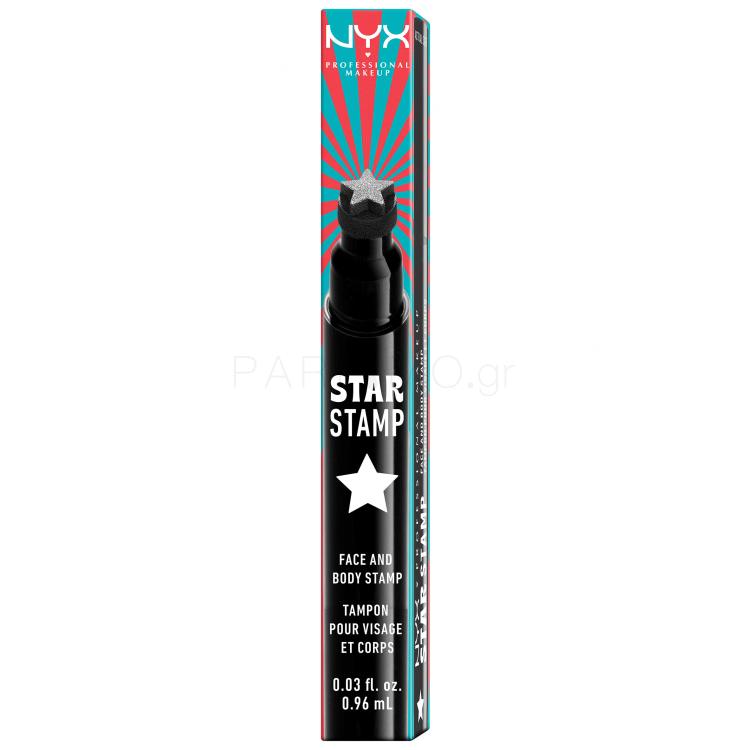 NYX Professional Makeup Star Stamp Face &amp; Body Stamp Eyeliner για γυναίκες 0,96 ml Απόχρωση 01 Star Studded