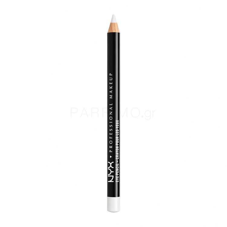 NYX Professional Makeup Slim Eye Pencil Μολύβι για τα μάτια για γυναίκες 1 gr Απόχρωση 906 White