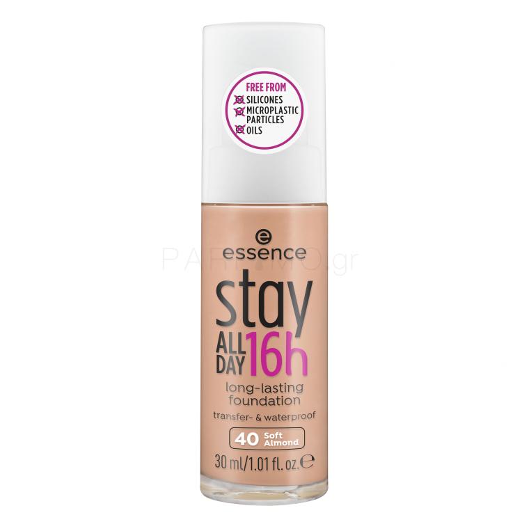 Essence Stay All Day 16h Make up για γυναίκες 30 ml Απόχρωση 40 Soft Almond