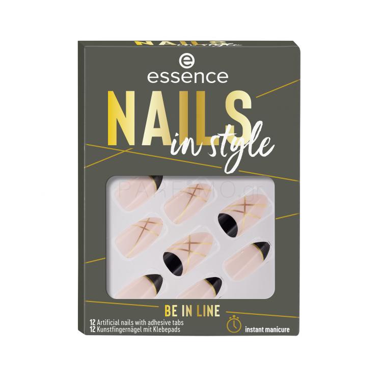 Essence Nails In Style Τεχνητά νύχια για γυναίκες Απόχρωση 12 Be In Line Σετ