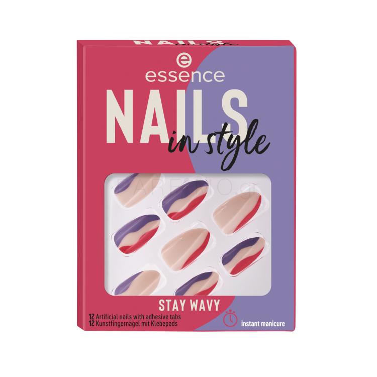 Essence Nails In Style Τεχνητά νύχια για γυναίκες Απόχρωση 13 Stay Wavy Σετ