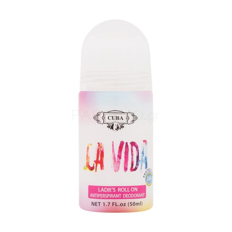 Cuba La Vida Ladie&#039;s Roll On Αντιιδρωτικό για γυναίκες 50 ml