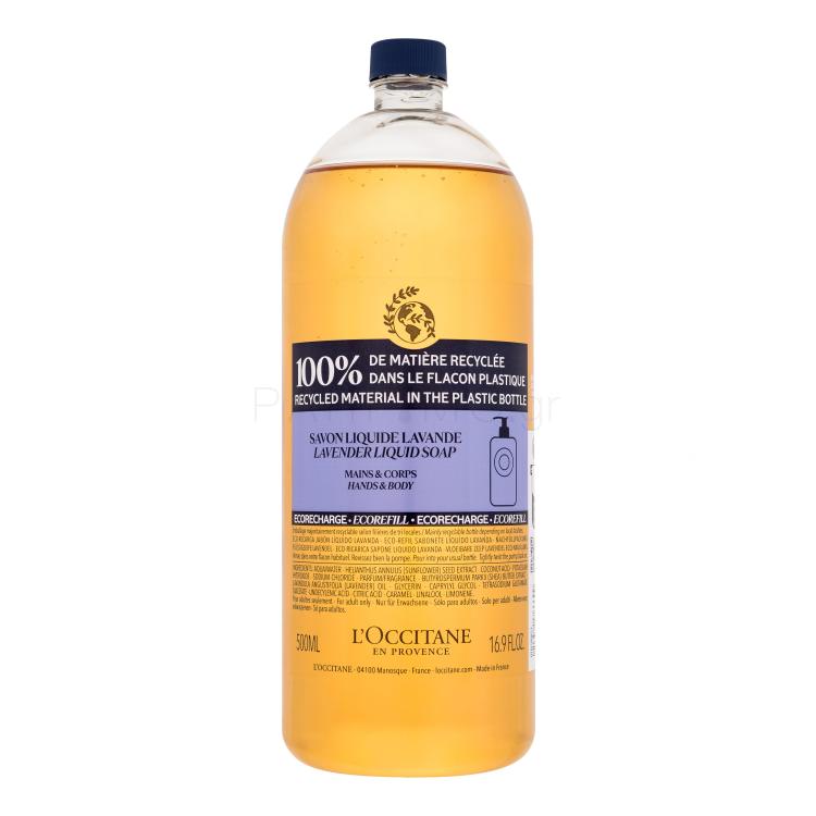 L&#039;Occitane Lavender Liquid Soap Υγρό σαπούνι για γυναίκες Συσκευασία &quot;γεμίσματος&quot; 500 ml