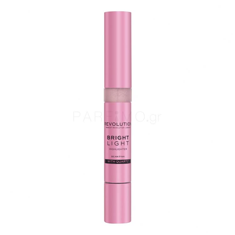 Makeup Revolution London Bright Light Highlighter Highlighter για γυναίκες 3 ml Απόχρωση Beam Pink