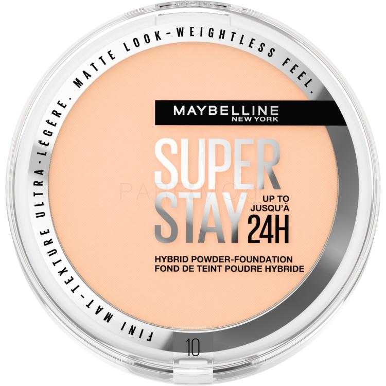 Maybelline Super Stay 24H Hybrid Powder-Foundation Make up για γυναίκες 9 gr Απόχρωση 10