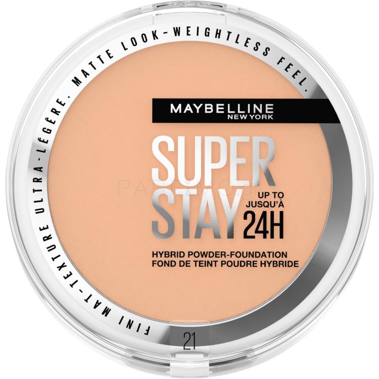 Maybelline Super Stay 24H Hybrid Powder-Foundation Make up για γυναίκες 9 gr Απόχρωση 21