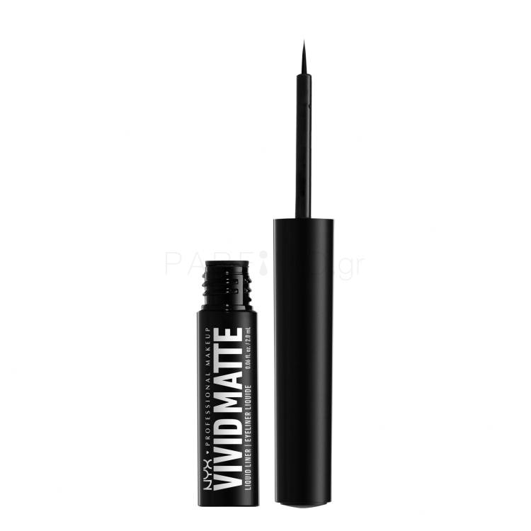 NYX Professional Makeup Vivid Matte Eyeliner για γυναίκες 2 ml Απόχρωση 01 Black