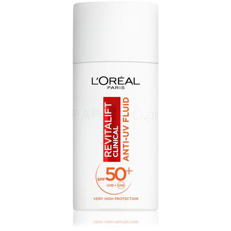 L&#039;Oréal Paris Revitalift Clinical Anti-UV Fluid SPF50+ Κρέμα προσώπου ημέρας 50 ml