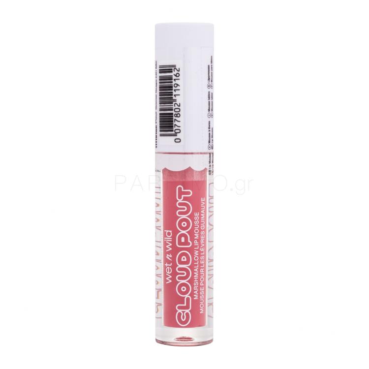 Wet n Wild Cloud Pout Marshmallow Lip Mousse Κραγιόν για γυναίκες 3 ml Απόχρωση Pour Some Suga On Me