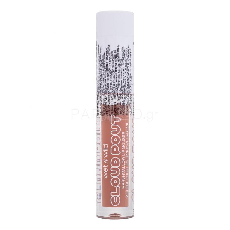 Wet n Wild Cloud Pout Marshmallow Lip Mousse Κραγιόν για γυναίκες 3 ml Απόχρωση Fluffernutter