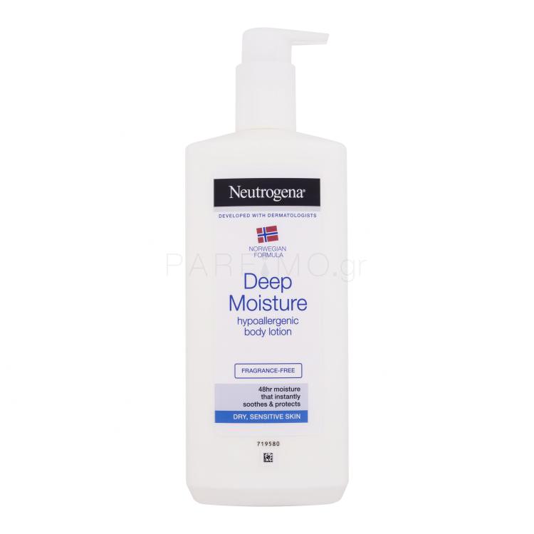 Neutrogena Norwegian Formula Deep Moisture Dry, Sensitive Skin Λοσιόν σώματος 400 ml