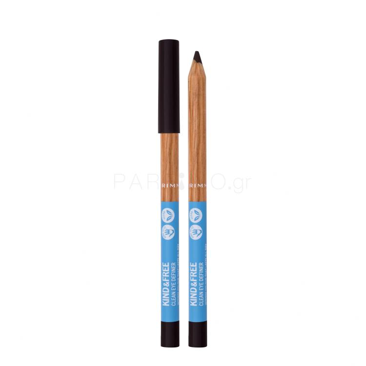 Rimmel London Kind &amp; Free Clean Eye Definer Μολύβι για τα μάτια για γυναίκες 1,1 gr Απόχρωση 002 Pecan