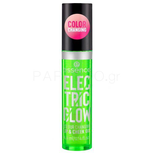 Essence Electric Glow Colour Changing Lip &amp; Cheek Oil Λάδι χειλιών για γυναίκες 4,4 ml